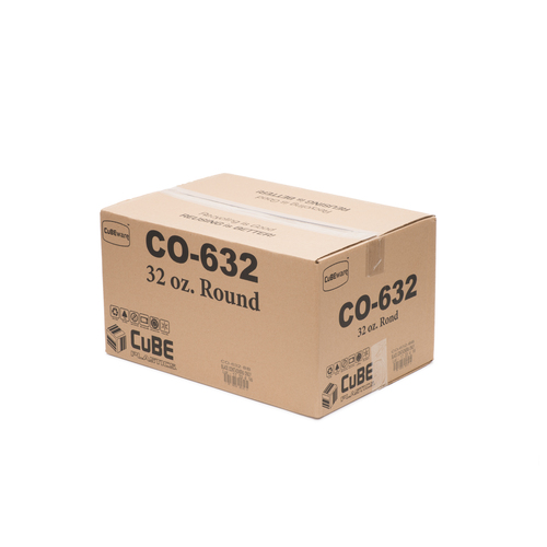CUBEWARE CO-632BB ROUND BLACK CONTAINER 32 OUNCE
